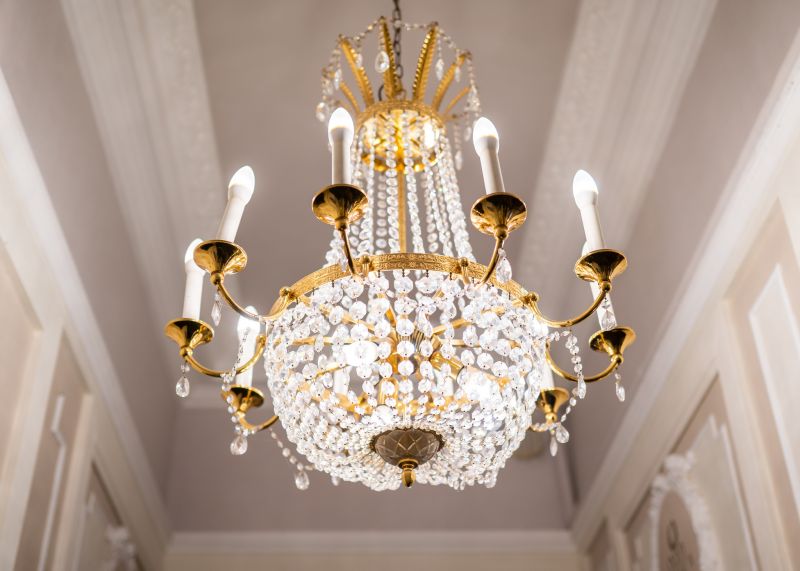 Elegant Chandelier Installation
